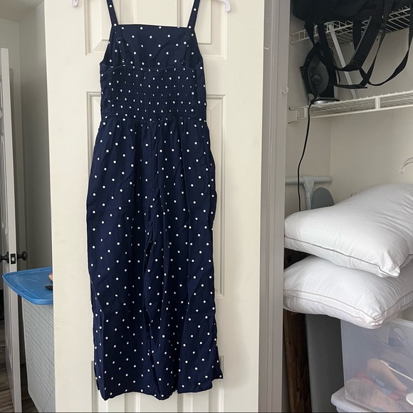 Old Navy Blue and White Polka Dot Jumpsuit - Picture 5 of 7